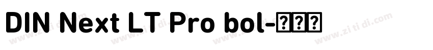 DIN Next LT Pro bol字体转换